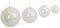 Iridescent Pearl White Ball Ornaments | 4" to 15" Sizes