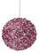 Mixed Pink Beaded Sequined Ball Ornaments | 4 Inch or 6 Inch