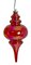 10 Inch Iridescent Finial Iridescent Finial Ornament Red