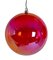 RED IRIDESCENT BALL OR FINIAL ORNAMENTS | 5 INCH OR 6 INCH BALL OR 10 INCH FINIAL