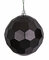 5 Inch Black Honeycomb Ball Ornament | Matte or Reflective Finish