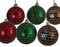 Vintage Honeycomb Ball Ornaments | Red, Green, or Bronze