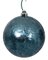 DARK BLUE MARBLE BALL ORNAMENTS | 5 INCH OR 6 INCH SIZES