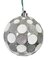 SILVER MERCURY FINISH GLITTERED SILVER/WHITE POLKA DOT BALL ORNAMENT | 4 INCH AND 6 INCH