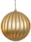 MATTE GOLD PUMPKIN BALL WITH GLITTER | 4 INCH, 6 INCH, OR 8 INCH