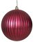 MATTE BURGUNDY PUMPKIN BALL WITH GLITTER | 4 INCH OR 8 INCH