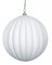 MATTE WHITE PUMPKIN BALL WITH GLITTER | 4 INCH, 6 INCH, OR 8 INCH