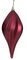 8" Matte/Glitter Swirl Finial Ornament | Red, Green, Gold, Silver, Rose Gold, White, Burgundy, Bl...