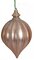 6" x 4" Matte Onion Finial with Glitter Ornament | Red, Dk. Green, Gold, Silver, Rose Gold, Burgu...