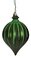 6" x 4" Matte Onion Finial with Glitter Ornament | Red, Dk. Green, Gold, Silver, Rose Gold, Burgu...