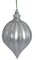 6" x 4" Matte Onion Finial with Glitter Ornament | Red, Dk. Green, Gold, Silver, Rose Gold, Burgu...