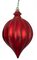 6" x 4" Matte Onion Finial with Glitter Ornament | Red, Dk. Green, Gold, Silver, Rose Gold, Burgu...