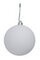4" Flocked Ball Ornament | Red, Green, Silver, Black
