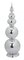32" Reflective Finial Cone Ornament - Red, Silver, or Gold