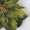 28 Inch Poinsettia Stem With Glitter Trim