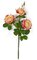 20 Inch Rose Spray With Leaves - Coral/Yellow, White, Or Light Pink