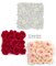 20 Inch X 20 Inch X 3 Inch Flowering Rose Mat | Red, White, Or Pink