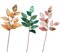 38 INCH METALLIC/VELVET MAGNOLIA SPRAY WITH GLITTER TRIM | TEAL GREEN/BLUE, ROSE GOLD/PINK OR MIX GOLD