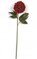 29 inches Glittered Velvet Peony Stem - 1 Flower - 17 inches Stem - Red
