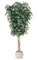 10' Ficus Tree - Natural Trunks - 3,648 Leaves - Green