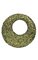 Styrofoam Sequined/Glittered Doughnut Ornament - Green with Pink Tones