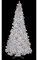 12' Heavy Flocked Arctic Pine - Slim Size - Winter White LED Lights