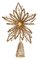 12 inches x 9 inches Wire Glittered Star Tree Top Ornament - Gold