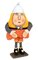 14 inches Standing Corn Man - Orange - 6 inches Width