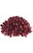 14 inches x 27 inches Tinsel Centerpiece with Ornaments - Red