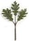 14.5 inches White Oak Pick - 3 Leaves - Green - Special Order