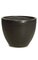 16.5 inches Fiberglass Round Pot - Black Matte Finish
