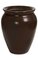 16.5" Round Fiberglass Vase - Red Wood