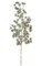 18 inches Plastic Glittered Pine Spray - Pine Cones - White/Green
