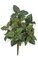 19 inches Hibiscus Bush - 51 Green Leaves - 5 inches Stem - 13 inches Width