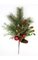 20" PVC/PE Long Needle Pine with Berries and Balls - 13" Width