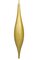 22 inches Plastic Shiny Finial Ornament - Outdoor UV Paint Finish - Gold