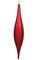 22" Plastic Shiny Finial Ornament - Outdoor UV Paint Finish - Red