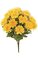 23" Chrysanthemum Bush - 15 Flowers - 5" Stem - Bare Stem