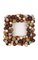 24" Ball Square Wreath - Gold/Brown