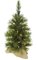 24 inches Jack Pine Christmas Tree - 60 Green Tips - Clear Lights - Brown Burlap Base