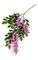 27 inches Wisteria Branch - 33 Flowers - 3 Flowers - Pink/Light Purple