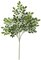 28 inches Orange Jasmine Branch - 181 Green Leaves - FIRE RETARDANT