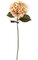 28.5 inches Velvet Hydrangea Stem - 3 Green/Brown Leaves - Gold