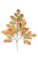 29 inches Pin Oak Branch - 54 Autumn/Rust Leaves - FIRE RETARDANT