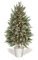29 inches Plastic Snow Cypress Christmas Tree with Tin Pot - Battery Operated - 50 Rice Lights