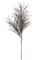 32 inches Plastic Glittered Berry Spray - 12 inches Width - Black/Silver
