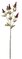 32" Plastic Eryngium Needle Spray - 16 Green Leaves - 5 Burgundy Flowers