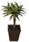 34" Yucca Plant - Natural Touch - 54 Leaves - Green - Bare Stem