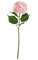 37" Hydrangea Stem - 1 Pink Flower - 4 Green Leaves - 8" Flower