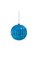 4 inches Plastic Mercury Glass Finish Ball Ornament - Blue